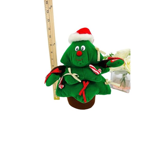 Vintage T. L. Toys Singing and Dancing Christmas Tree Musical Animated Plush Toy - Picture 10 of 11